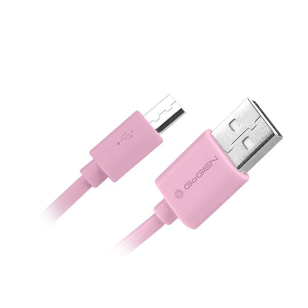 Kábel GoGEN USB/micro USB, 0,9m (MICUSB 100 MM13) ružový