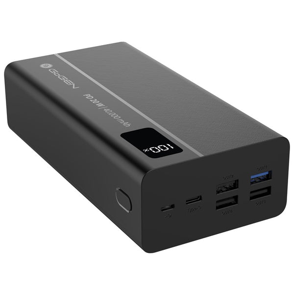 Powerbanka GoGEN PB400001 40000 mAh, USB-C PD 20W (PB400001B) čierna