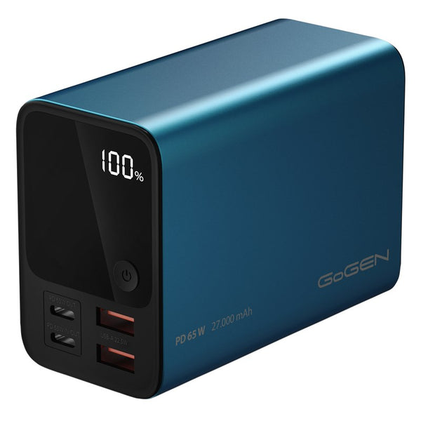 Powerbanka GoGEN 27000mAh, PB270001BL, PD65W (PB270001BL) modrá